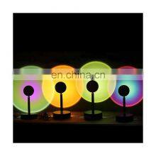 Photographic LED Sunset Light Projection Floor Setting Sun Red Halo Light Projector Sunset Lamp