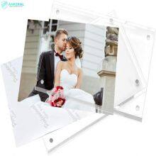 Clear Desktop Display Acrylic Table Picture Frames High Quality 10mm 20mm Thickness Desk Frame thumbnail-3