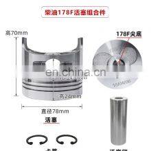 170F 173F 178F 186F 186FA 188F 5kw Diesel Engine Piston Four Matching Piston Kits (NOTE US THE MODEL OR WILL SEND RANDOM) thumbnail-3