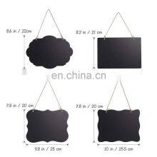 Chalkboard Sign Double-Sided Message Board With Hanging String thumbnail-2