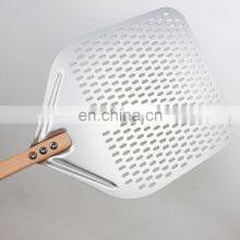 Favourable Price 14 Inch Long Handle Premium Detachable Metal Perforated Pizza Peel thumbnail-3