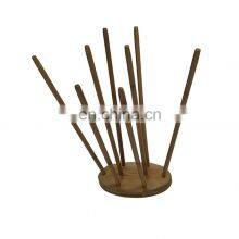 Bamboo Wood Storage Plastic Bag Drying Rack Bamboo Drying Rack thumbnail-1