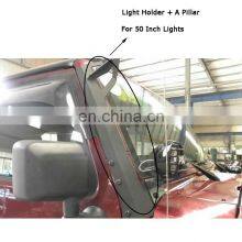 50 Inch Roof LED Light Holder Bracket Support Rack With A Pillar for Jeep Wrangler 4x4 Accessory Maiker Manufacturer thumbnail-4