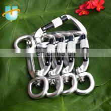 4KN Outdoor Hiking Climbing Rocking Aluminum Customized Packaging Mountain Carabiner for Dog Leashes thumbnail-3