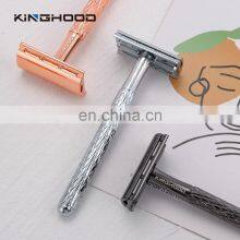 Classical Eco Metal Biodegradable Double Edge Reusable Safety Razor Shaving Razor thumbnail-4