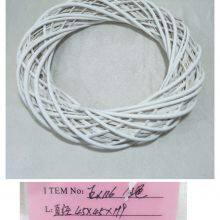 Hot Popular Heart Shaped Wall Decoration white color full willow round shape flower wreath
