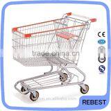 Attractive Design Supermarket Rolling Basket Cart