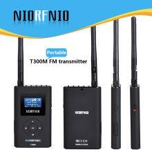 NIORFNIO NIO-T300M 0.3W Portable FM Transmitter With TF Card Play Instructions Car MP3 Mini Public Broadcasting