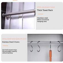 HN-ST43 School Mop and Broom Station, Anti-Rust Powder Coated Cold Rolled Steel, 42cm/85cm Width Options With Secure Key Lock thumbnail-5