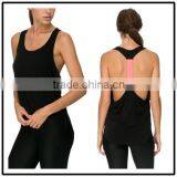 2015 China Manufacturer Customized the Latest Design Elastic Back Tank Top thumbnail-1