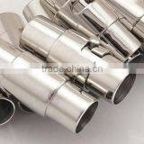 Customized Laser Engrave Logo Bio Magnetic Leather Bracelet Braided Mens Leather Bracelet thumbnail-2