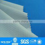 3 Layers White Blue Dot Knitting Laminated Waterproof Nylon Spandex Fabric for Sportswear Jacket