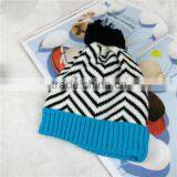 Wholesale Fashion Warm Striped Knitted Pom Pom Winter Hats for Children thumbnail-4