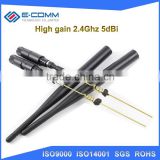 2.4Ghz 5dBi omnidirectional straight rubber duck Antenna with SMA wifi signal receiver antenna distance