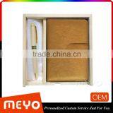 Official Ping Wood Ball Point Pen and PU Notebook Wedding Set thumbnail-1