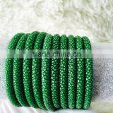 Genuine Purple Green Orange Blue Black Stingray Leather Bracelet Stingray Jewelry Cord for Gift thumbnail-5