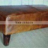 Retro Unique Style Leather Bench