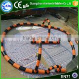 Outdoor inflatable race track r track for sale inflatable zorb ball track for rental