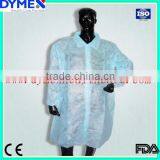 Disposable Light Weight Long Sleeve Knee Length Lab Coat thumbnail-2