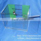 Popular Acrylic Ballot Box With Sign Holder and Lock thumbnail-1