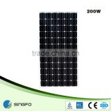 grade a 200W 36V mono or poly solar panel shipped to india per watt