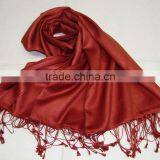 Satin Weave Pure Silk Shawl and Scarf in Wide Range of Colors... thumbnail-5