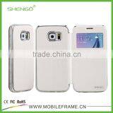 Shengo Leather Flip Cover Case for for Samsung Galaxy S6