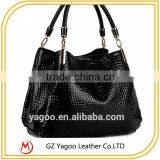 Good Quality Leather Handbag Ladies Purses and Handbags Croco Handbag thumbnail-3