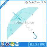 Plastic 95cm Open Diameter Manual Open Transparent Umbrella