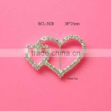 Hot selling factory price heart crystal buckle in stock (BCL-3028)