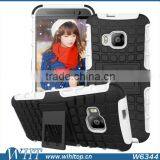 Silicone+ PC Orange Shockproof Case for HTC One M9, With Stand Function thumbnail-5