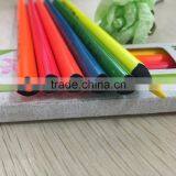 7" Standard Size Triangular Shape Black Wood Neon Color Pencil thumbnail-3