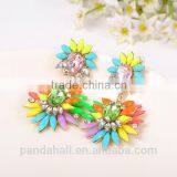 2015 Spring Designs Shourouk Flower Jewels Stud Earrings for Women(EJEW-JL052-01) thumbnail-4