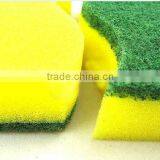cleaning sponge with scouring pad kitchen household scrubber