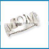 Popular Fashion 14k White Gold Polished Mom Ring for Gift thumbnail-1