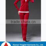 Women Sexy Slim Fit Velvet Clothing Set thumbnail-2