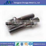 m4 Stainless Steel Slot Drive Knurled Thumb Screw, Straight Knurling Captive Screws thumbnail-3