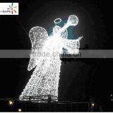 Christmas Decoration Angel Wings With Halo Fancy Angel Halos for Sale Cheap Angel Figurines With Light With High Quality thumbnail-5
