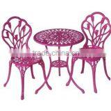 3pcs modern metal bistro set/ metal outside furniture