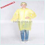 Disposable Non Woven Yellow Waterproof Splash Coat