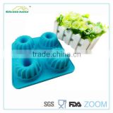 4 holes pop silicone mold for cake and donut