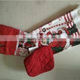 Kitchen Hotel Washcloths Santa Claus Snowman Ornament Party Gifts Christmas Towels Cotton Kitchen Towel Set thumbnail-3