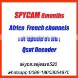 Hot Sell Qsat Account,Africa French Channels Account Spycam 6months With New Software Release Q11G 13G Q15G Q16G Q23 Q26 Q28 S1