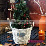 Willow Basket With Metal Handles thumbnail-1
