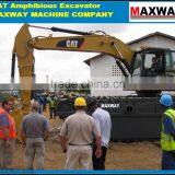 MAXWAY 318, 320, 323, 324, 325, 326, 329, 330 Amphibian Pontoon Undercarriage Excavator . CE , EPA , SGS , ISO thumbnail-3