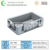 380x240x105mm Stackable Solid Plastic Soda Crate