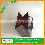 Accept Custom Order Gift Bags Polyester Sation Ribbon Knotted Black Eyelets Bags thumbnail-3