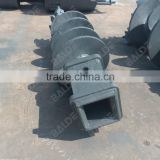 Rock auger with tungsten carbide teeth for Bauer drilling rig