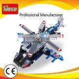 Educational Puzzle Plastic Building Blocks Child Toy Flying Rescue Helicopter thumbnail-4