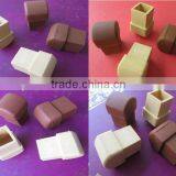 Anti Slip 21/32" 17x17mm Square Silicone Rubber Feet Foot Ferrules Leg End Tips Cap Plug Pipe Rubber Ferrule thumbnail-1